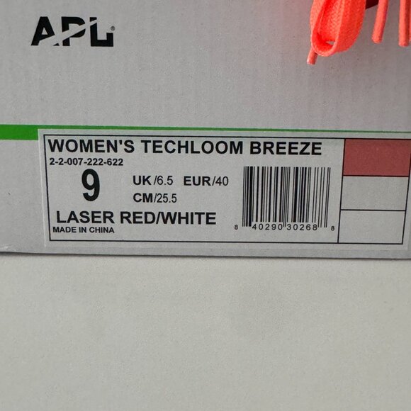 APL Women's TechLoom Breeze Sneakers in Laser Red NWB, Size 9 - Picture 14 of 17